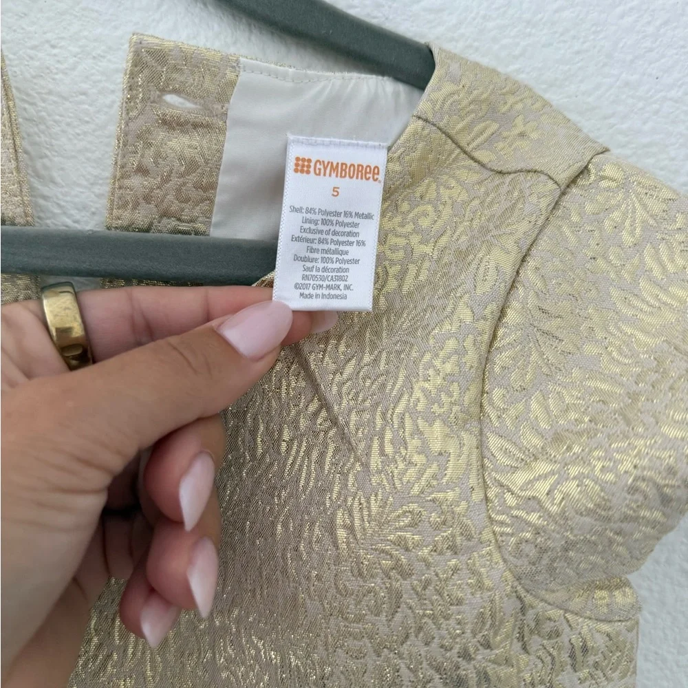 Gymboree Gold Metallic Dress size 5